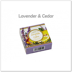 Levendulás növényi szappan díszdobozban, 100g-os, Lavender, Cedar (cédrus)