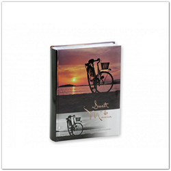 Könyvkötésű utazásos zsebes fotóalbum biciklis 200db/10x15cm 