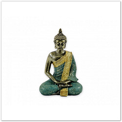 Buddha szobor bronz színű, 12,5 cm