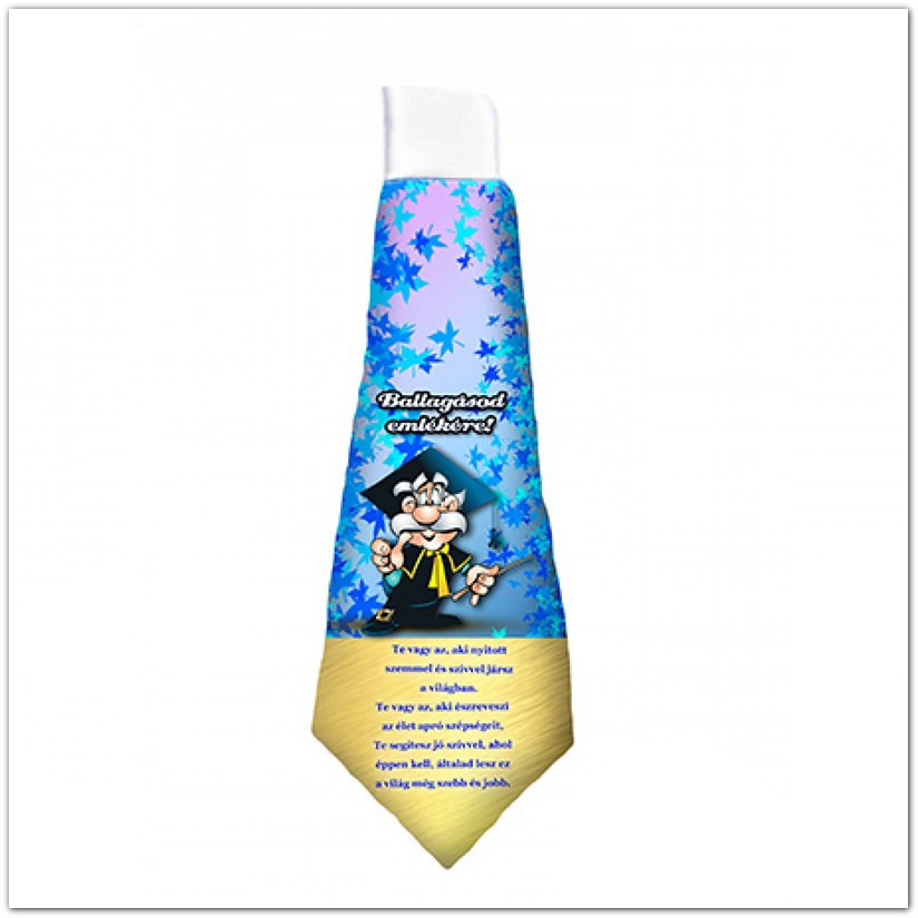 Feliratos nyakkendő ballagásra, ballagási ajándékötlet