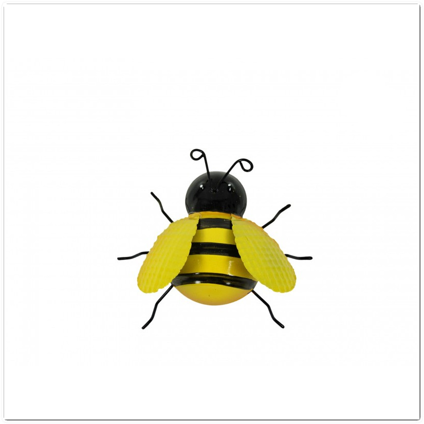 Fém bogár méhecske dekoráció - 11 cm 