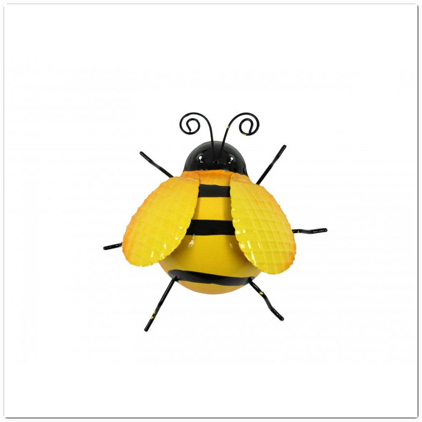Fém bogár méhecske dekoráció - 15 cm 