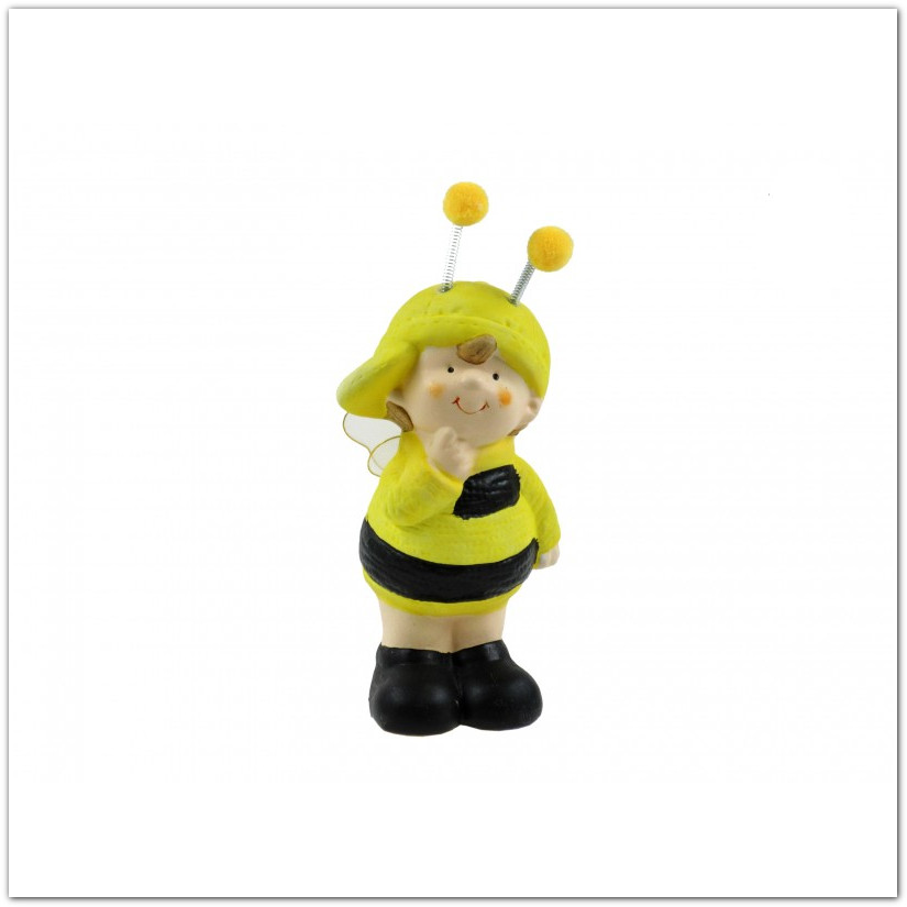Kerti bogár dekoráció - méhecske fiú - 18 cm 