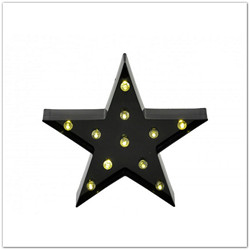Fali ledes világító csillag, világító dekoráció, 26cm