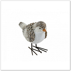 Kismadárka figura - kismadaras szobor, 14x11cm