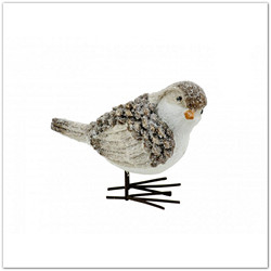 Kismadárka figura - kismadaras szobor, 14x11cm