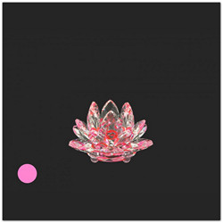 Rózsaszínű lótusz kristály, 8x5cm