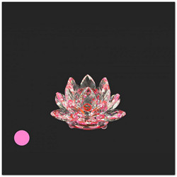 Rózsaszínű lótusz kristály, 10x5,5cm