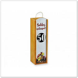 Fa bortartó doboz - Boldog Születésnapot felirattal - 50
