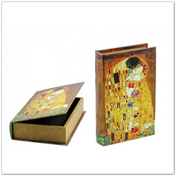 Klimt: A csók fa könyvdoboz, 26cm