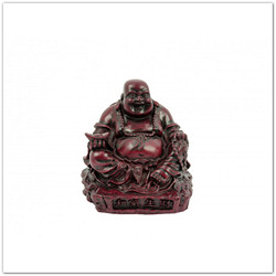 Buddha szobor barna, 9,5 cm