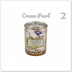 Illatgyertya pohárban - Cream Pearl