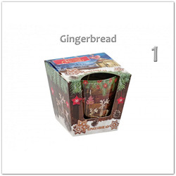 Illatgyertya üvegpohárban - Gingerbread
