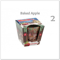 Illatgyertya üvegpohárban - Baked Apple