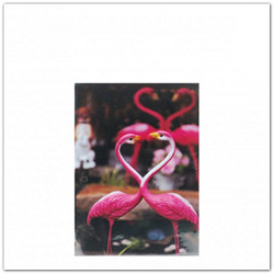 Puha fedelű zsebes fotóalbum 36 db 10x15-ös fényképnek - flamingó