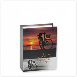 Utazásos zsebes fotóalbum biciklivel 100db/10x15cm 