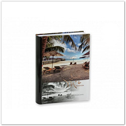 Könyvkötésű utazásos zsebes fotóalbum 200db/10x15cm 