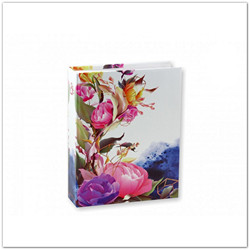 Rózsa mintás zsebes fotóalbum, 200db 15x10 cm-es képhez