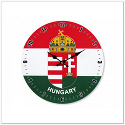 Magyarország címeres falióra - 28 cm