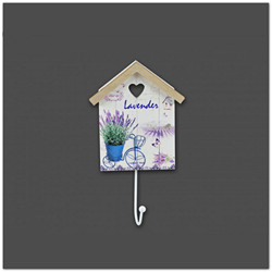 Fali házikó akasztó - levendulás