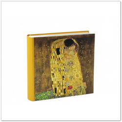 Fényképalbum Klimt A csók című festményével 200db 15x10cm-es fotóhoz