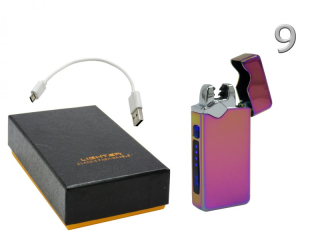 Elektromos öngyújtó USB kábellel díszdobozban 3,5x7cm