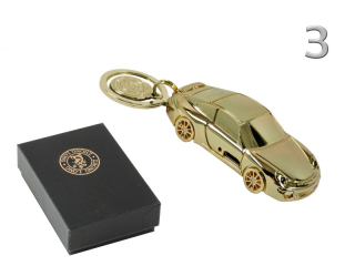 Autó alakú öngyújtó kulcstartó - elektromos öngyújtó USB kábellel, díszdobozban