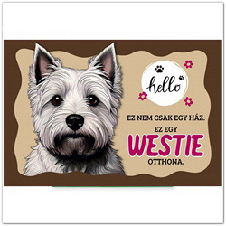 westie kutyás lábtörlő