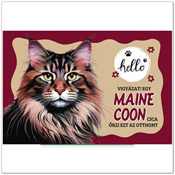 Maine coon macskás lábtörlő